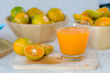 Orange and orange juice