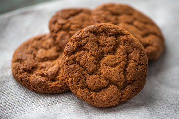 Sweet oat cookies.