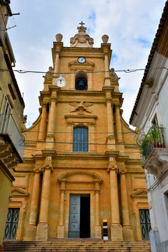 Church of the ecce omo in baroque style Ragusa Sicily Italy