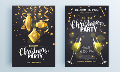 Merry Christmas text design. Vector logo, typography. Usable as banner, greeting card, gift package etc.