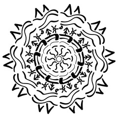 Mandala geometric ornament