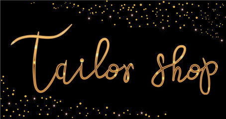 Logo Fashion studio. Custom handmade calligraphy, Vector brush lettering for beauty salon.