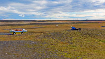Amphibienfahrzeug am J&ouml;kuls&aacute;rl&oacute;n