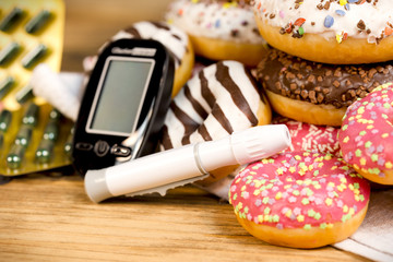 Regular control is an indicator of health - health care, health without diabetes-diabetic