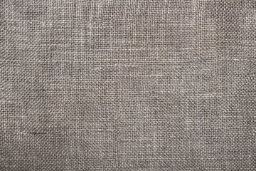Background image, old burlap closeup