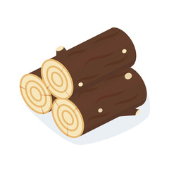Wood logs, for timber and woodworking industry.