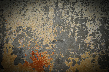 old dark concrete wall halloween background, abstract dirty grunge cement texture
