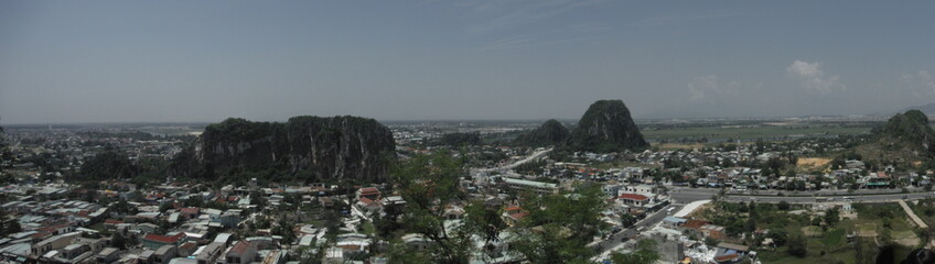 panorama of the city Dalat in Vietnam