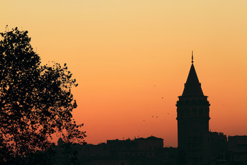 tower at sunset_Galata
