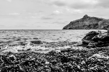 On the coast of the Black sea.