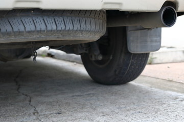 Fototapeta na wymiar tire spare wheel of vehicle car transportation