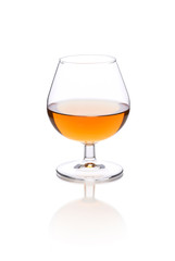 Brandy glass isolated on a white background