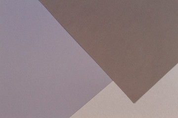 Color papers geometry composition background with gray beige and brown tones