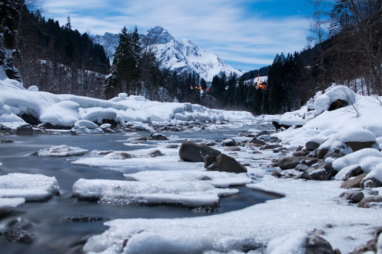 Vollmondnacht an der Breitach 