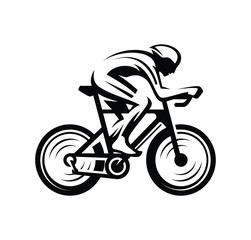 Fototapeta na wymiar Bicycle. Bike icon vector. Cycling concept. Mountain bike trials. Sport emblem