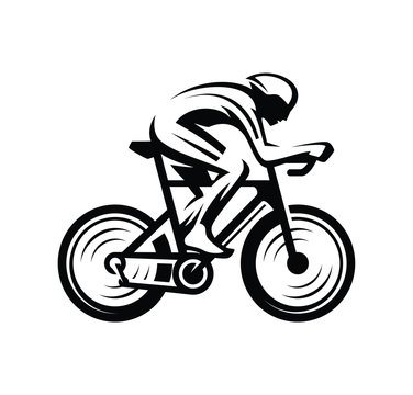 Bicycle. Bike icon vector. Cycling concept. Mountain bike trials. Sport emblem