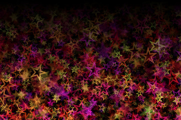 many colored stars