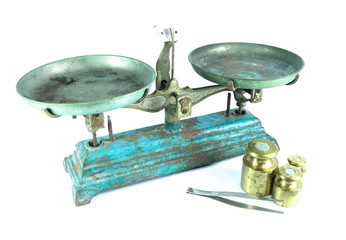 balance vintage close up
