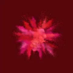 Explosion von rotem Pulver © Nadezda Kostina