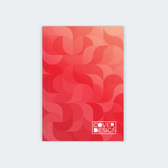 Vertical cover template a4. Wavy abstract design.