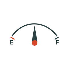 ar fuel gauge icon. Fuel Consumption Indicator. Vector illustration.