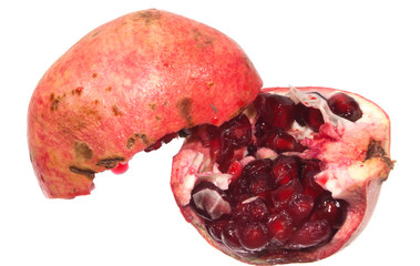 pomegranate isolated on white background