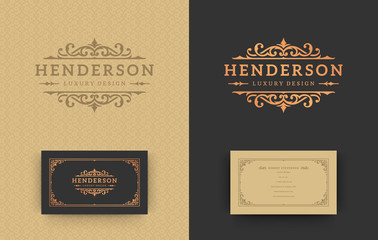 Luxury logo monogram crest template design vector illustration.