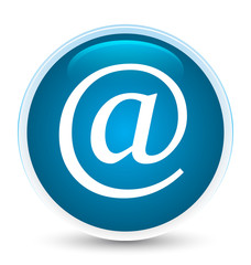 Obraz premium Email address icon special prime blue round button