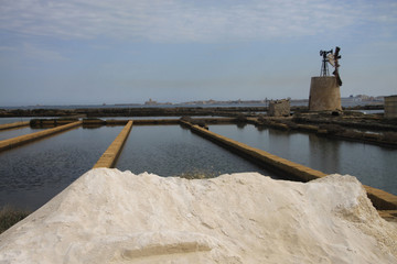 wydobycie soli morskiej na sycyliiw trapani