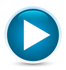 Play icon special prime blue round button