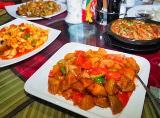 Several Chinese food types