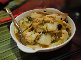 Chinese cabbage with pork