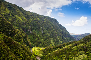 Obraz premium Aeial View over the Garden Island Kauai in Hawaii, USA