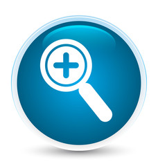 Zoom in icon special prime blue round button