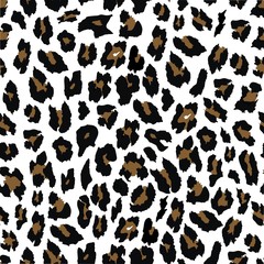 leopard seamless pattern design . vector illustration background