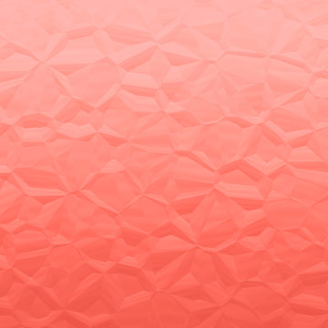 Living Coral - Color of the year 2019 Wrinkled Paper Background