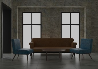 interior design room 3d render