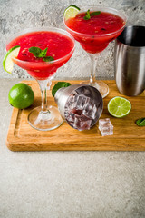 Watermelon margarita cocktail