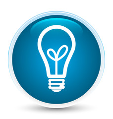 Bulb icon special prime blue round button