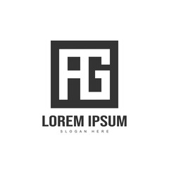Minimalist and modern Initial letter logo template