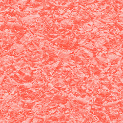 Living Coral - Color of the year 2019 Foil Crumpled Background Seamless Pattern
