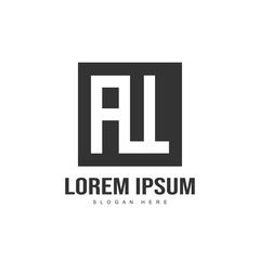 Obraz premium Minimalist and modern Initial letter logo template