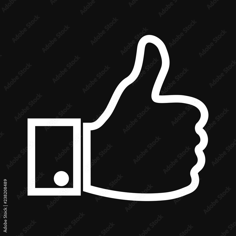 Poster thumb icon to the top. simple buttons with user feedback for social network, mobile app. flat vector