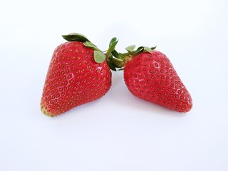 a group of strawberries