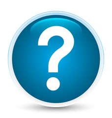 Question mark icon special prime blue round button
