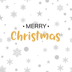 Christmas gold glittering lettering pattern illustration design. Greeting holiday decoration seamless background