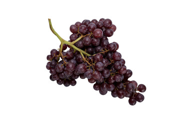 Grapes isolated on the white background with clipping path. Top view