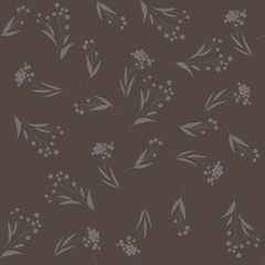 Fototapeta premium Seamless floral pattern with roses, vector illustration in vintage style