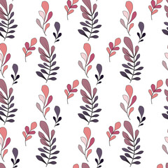 Texture with flowers and plants. Floral ornament. Original flowers pattern.