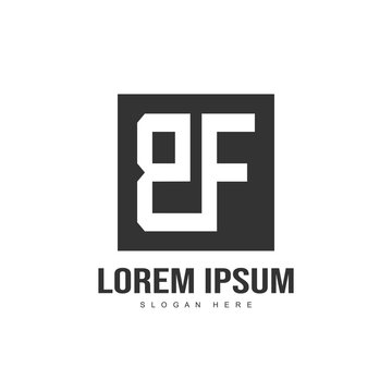 Initial letter logo design. minimalist letter logo template